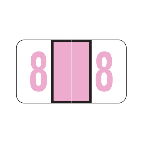 Jeter 6100 "8" Labels 15/16" X 1-5/8" Laminated- Roll of 500