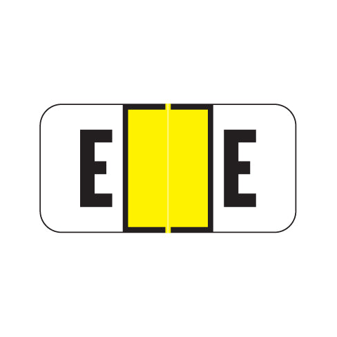 Jeter 2900 "E" Labels 3/4" X 1-1/2" Laminated- Roll of 500