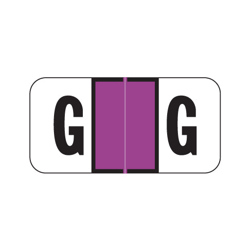 Jeter 2900 "G" Labels 3/4" X 1-1/2" Laminated- Roll of 500