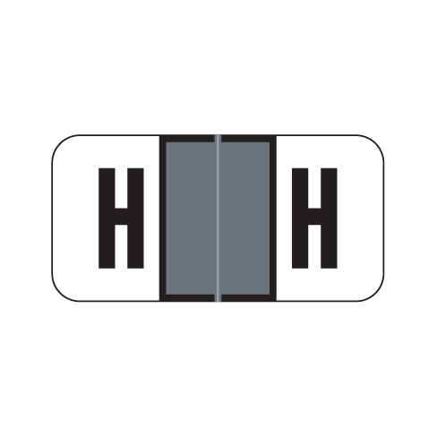 Jeter 2900 "H" Labels 3/4" X 1-1/2" Laminated- Roll of 500
