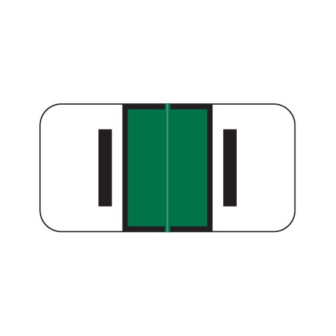Jeter 2900 "I" Labels 3/4" X 1-1/2" Laminated- Roll of 500