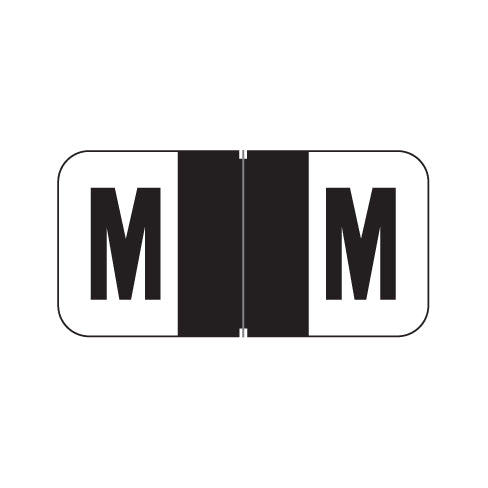 Jeter 2900 "M" Labels 3/4" X 1-1/2" Laminated- Roll of 500
