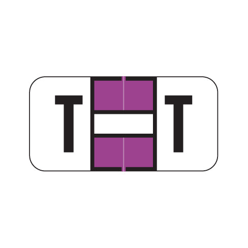 Jeter 2900 "T" Labels 3/4" X 1-1/2" Laminated- Roll of 500