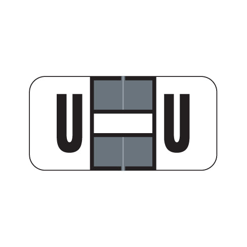 Jeter 2900 "U" Labels 3/4" X 1-1/2" Laminated- Roll of 500