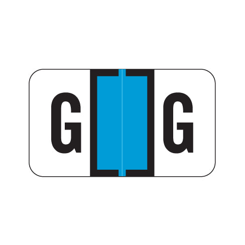 Jeter 7200 Alpha "G" Labels 15/16" X 1-5/8" Laminated- Roll of 500