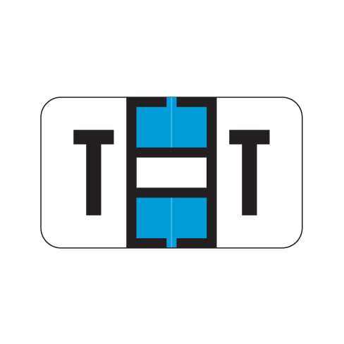 Jeter 7100 "T" Labels 15/16" X 1-5/8" Laminated-  Pack of 225