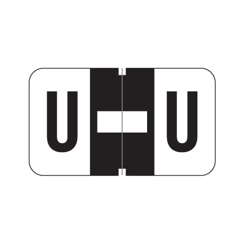 Jeter 7100 "U" Labels 15/16" X 1-5/8" Laminated-  Pack of 225