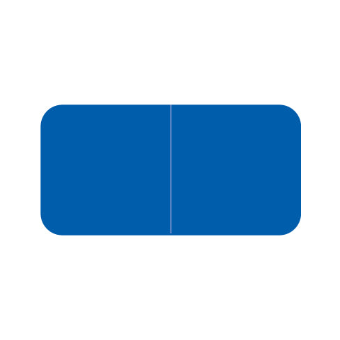 Jeter Solid Blue Labels 3/4" X 1-1/2" Laminated- Roll of 500