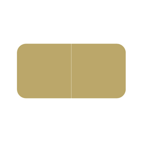 Jeter Solid Gold Labels 3/4" X 1-1/2" Laminated- Roll of 500