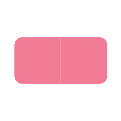 Jeter Solid Pink Labels 3/4" X 1-1/2" Laminated- Roll of 500