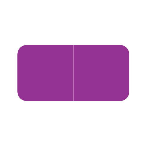 Jeter Solid Purple Labels 3/4" X 1-1/2" Laminated- Roll of 500