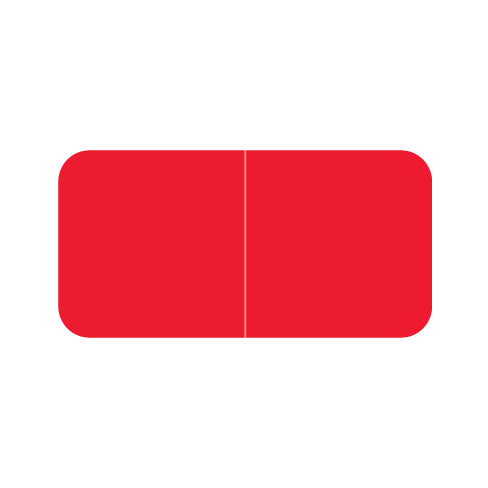 Jeter Solid Red Labels 3/4" X 1-1/2" Laminated- Roll of 500