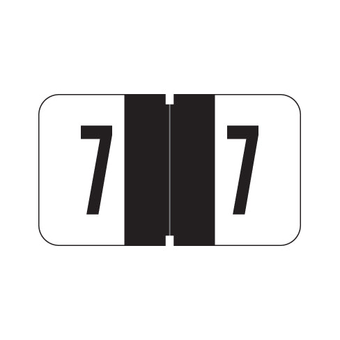 Jeter 7300 "7" Labels 15/16" X 1-5/8" Laminated- Roll of 500