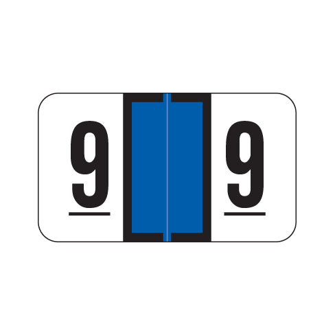 Jeter 7300 "9" Labels 15/16" X 1-5/8" Laminated- Roll of 500