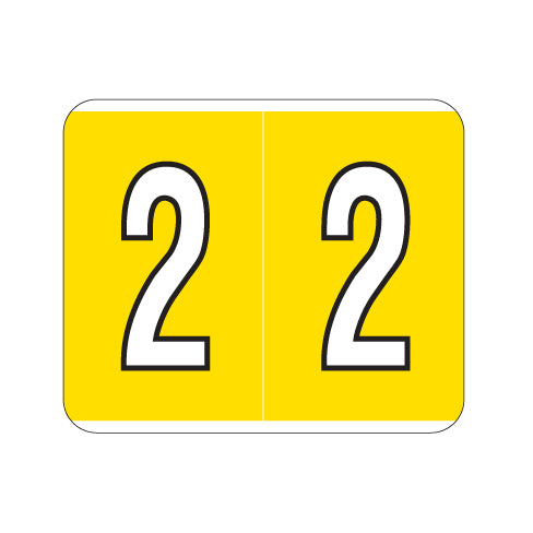 Kardex PSF-138 "2" Labels 1-1/4" X 1-1/2" Laminated- Roll of 500