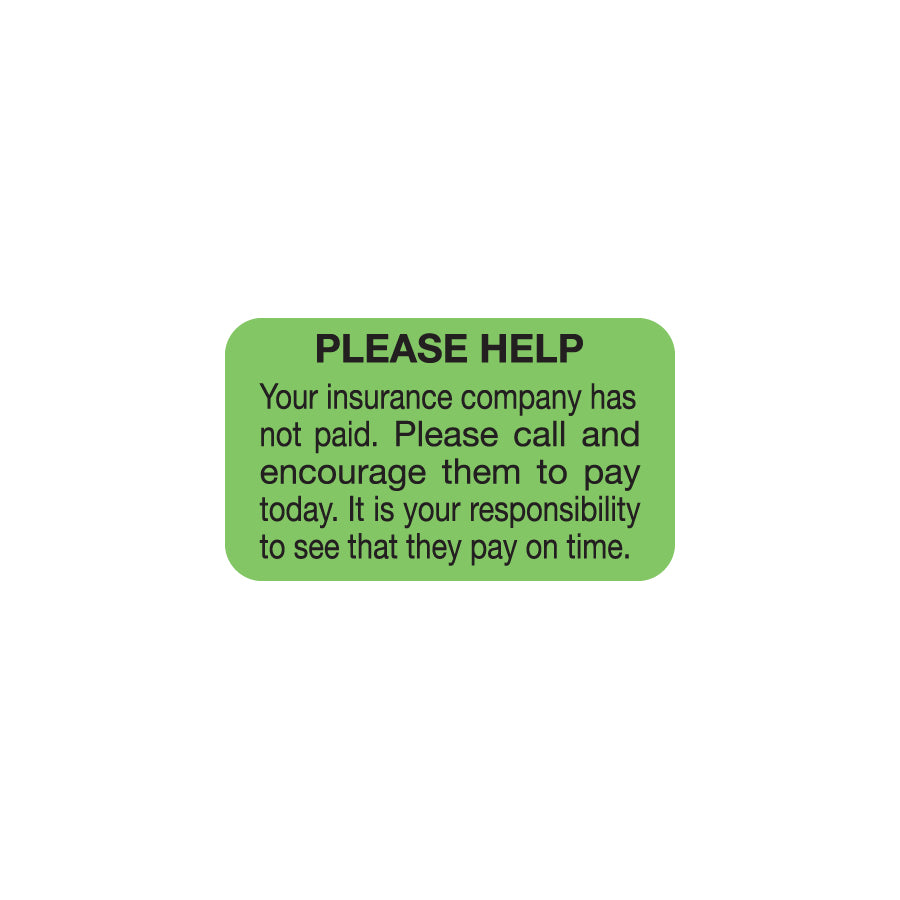 MAP2060 PLEASE HELP- Fluorescent Green 1-1/2" X 7/8"-Roll of 250