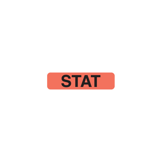 MAP343 STAT- Fluorescent Red 1-1/4" X 5/16" (Roll of 500)