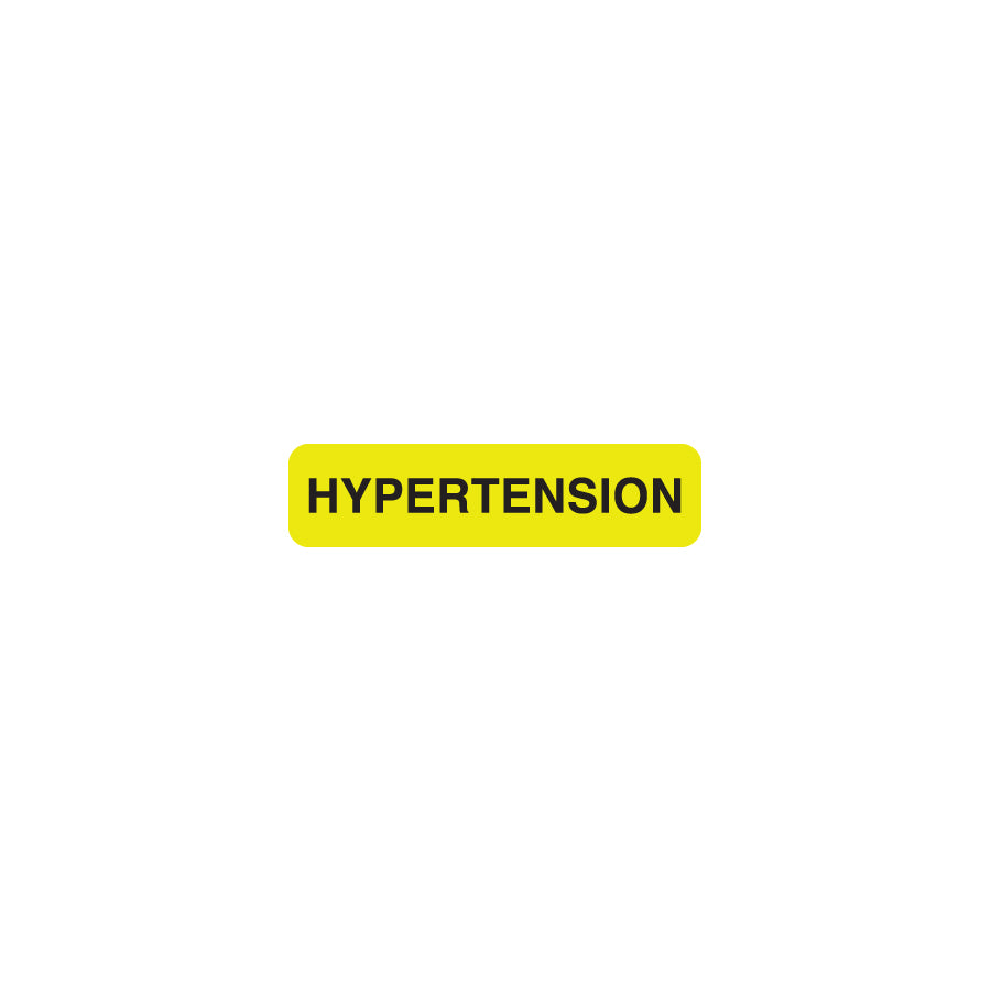 MAP347 HYPERTENSION- Fluorescent Chartreuse 1-1/4" X 5/16"- Roll of 500
