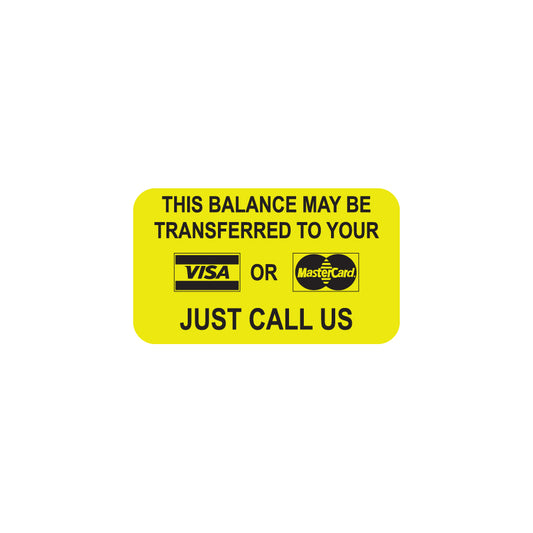 MAP4630 THIS BALANCE- Fluorescent Chartreuse 1-1/2" X 7/8" (Roll of 250)