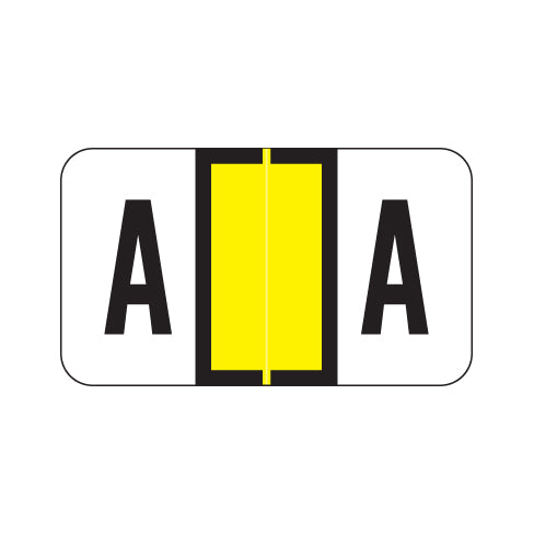 POS Alpha "A" Labels, Laminated Stock, 15/16" X 1-5/8" - Roll of 500