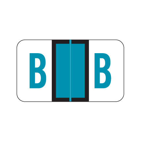 POS Alpha "B" Labels, Laminated Stock, 15/16" X 1-5/8" - Roll of 500