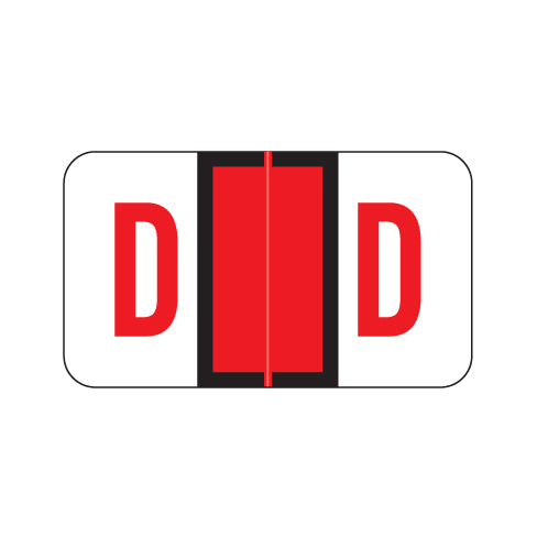 POS 1700 "D" Labels 15/16" X 1-5/8" Laminated- Pack of 225