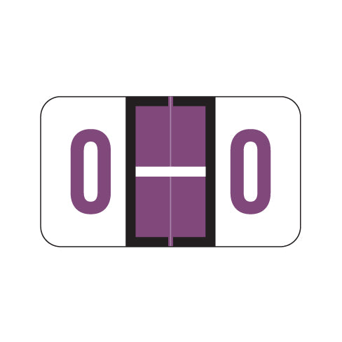 POS Alpha "O" Labels, Laminated Stock, 15/16" X 1-5/8" - Roll of 500