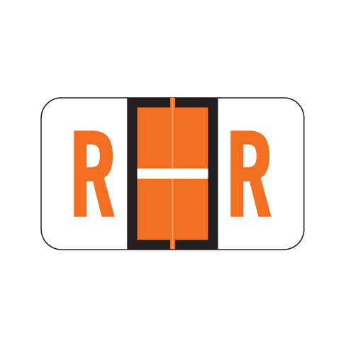 POS Alpha "R" Labels, Laminated Stock, 15/16" X 1-5/8" - Roll of 500