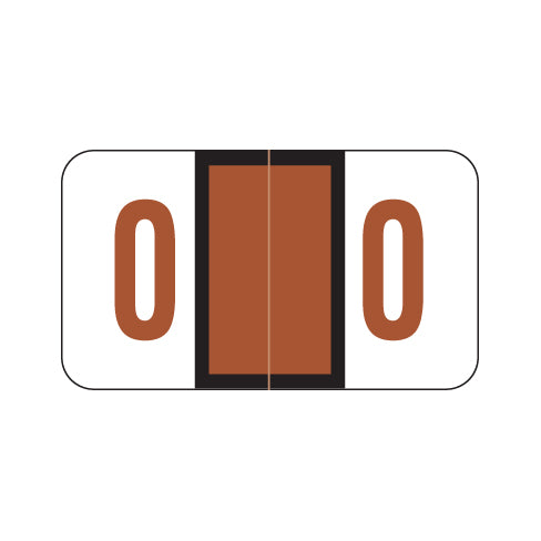 POS 3500 "0" Labels 15/16" X 1-5/8" Laminated- Roll of 500
