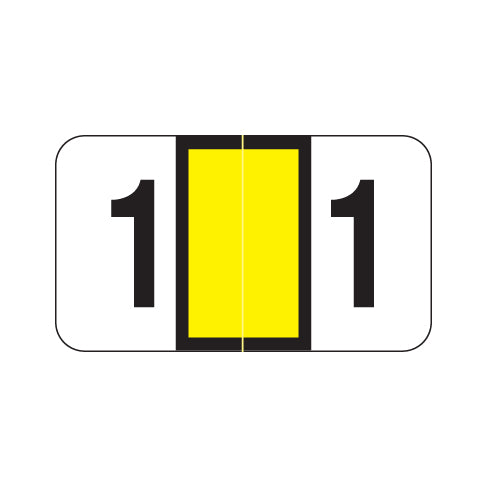POS 3500 "1" Labels 15/16" X 1-5/8" Laminated- Roll of 500