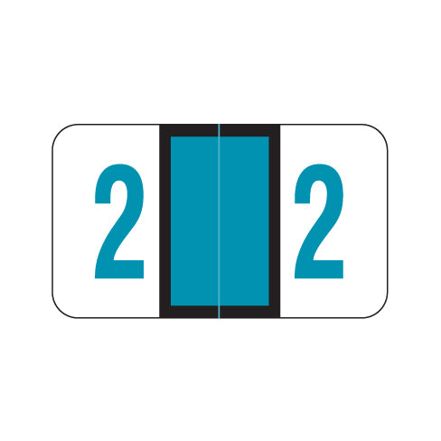 POS 3500 "2" Labels 15/16" X 1-5/8" Laminated- Roll of 500