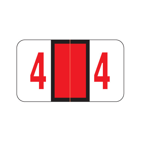 POS 3500 "4" Labels 15/16" X 1-5/8" Laminated- Roll of 500