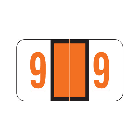 POS 3500 "9" Labels 15/16" X 1-5/8" Laminated- Roll of 500