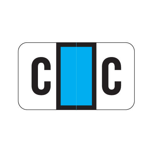POS 2000 "C" Labels 15/16" X 1-5/8" Laminated- Ring Binder Pack of 240