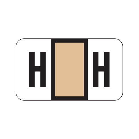 POS 2000 "H" Labels 15/16" X 1-5/8" Laminated- Ring Binder Pack of 240