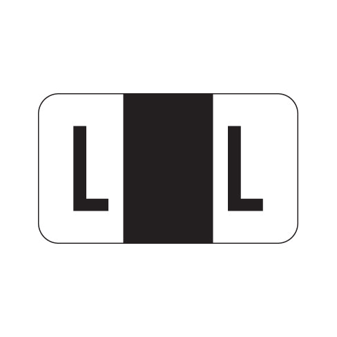 POS 2000 "L" Labels 15/16" X 1-5/8" Laminated- Ring Binder Pack of 240