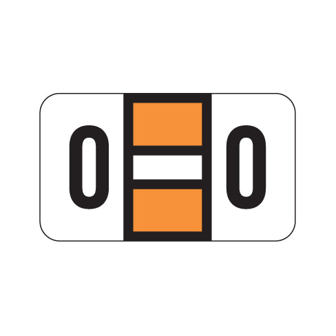 POS 2000 "O" Labels 15/16" X 1-5/8" Laminated- Ring Binder Pack of 240