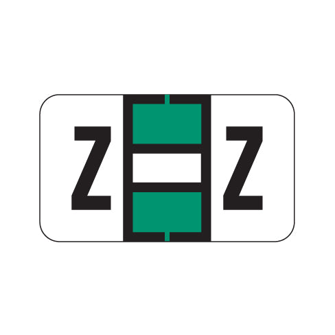 POS 2000 "Z" Labels 15/16" X 1-5/8" Laminated- Ring Binder Pack of 240