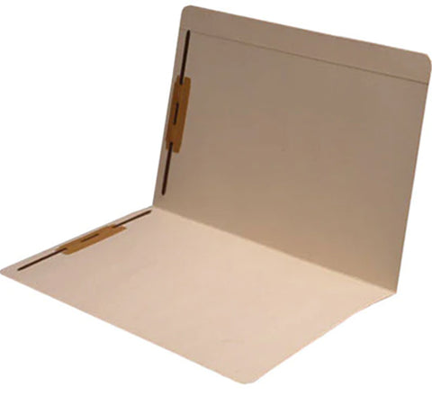 11 pt Manila Legal Size Folders, Full Cut Reinforced Top Tab, Fastener Pos #1 and #3 (Box of 50)