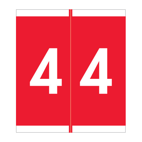 Barkley NSFM "4" Labels 1-11/16" X 1-1/2" Laminated- Roll of 500