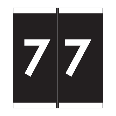 Barkley NSFM "7" Labels 1-11/16" X 1-1/2" Laminated- Roll of 500