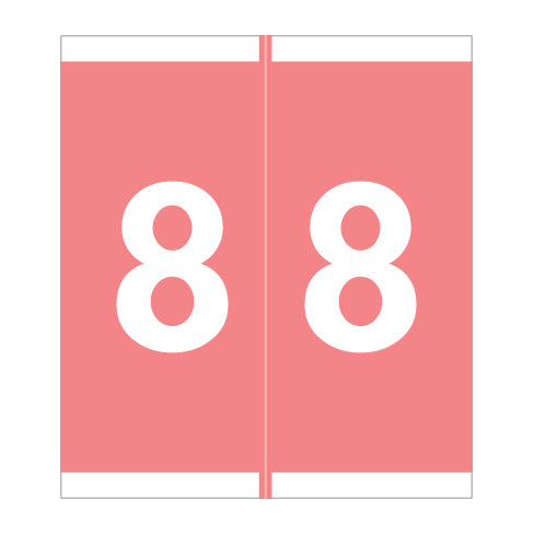 Barkley NSFM "8" Labels 1-11/16" X 1-1/2" Laminated- Roll of 500