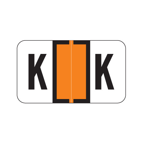 Safeguard 514 "K" Labels 15/16" X 1-5/8" Laminated- Roll of 500