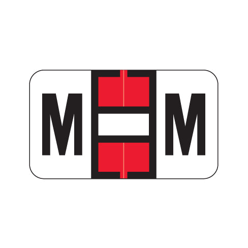 Safeguard 514 "M" Labels 15/16" X 1-5/8" Laminated- Roll of 500