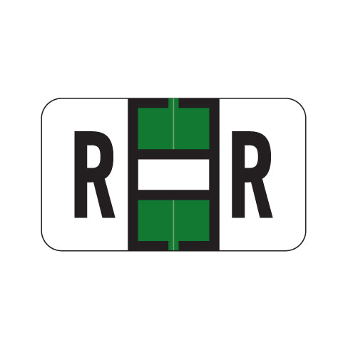 Safeguard 514 "R" Labels 15/16" X 1-5/8" Laminated- Roll of 500