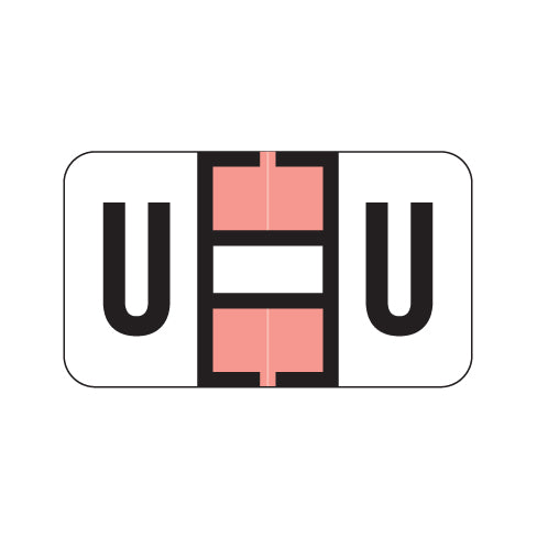 Safeguard 514 "U" Labels 15/16" X 1-5/8" Laminated- Roll of 500