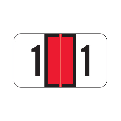 Safeguard "1" Labels 15/16" X 1-5/8" Laminated- Roll of 500