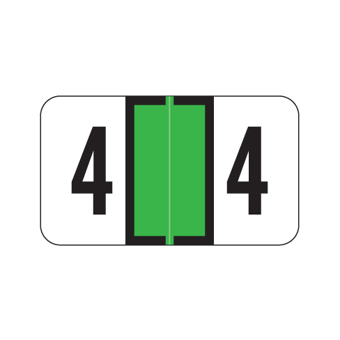 Safeguard "4" Labels 15/16" X 1-5/8" Laminated- Roll of 500