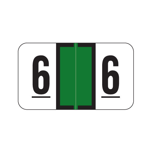Safeguard "6" Labels 15/16" X 1-5/8" Laminated- Roll of 500