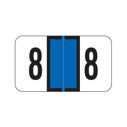 Safeguard "8" Labels 15/16" X 1-5/8" Laminated- Roll of 500